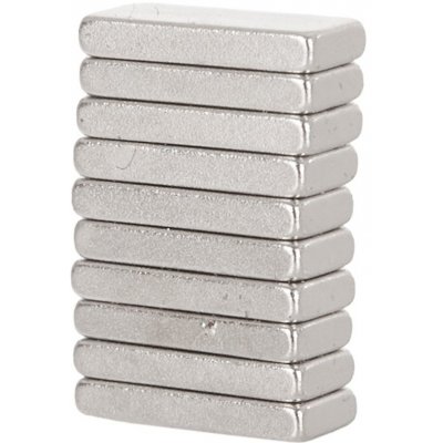 GEKO Magnet neodymový 10x4x1.5mm, plochý 10ks G02429 – Zboží Dáma