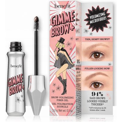 Benefit Objemový gel na obočí Gimme Brow+ Brow Volumizing Fiber Gel 06 Warm Black Brown 3 g – Sleviste.cz