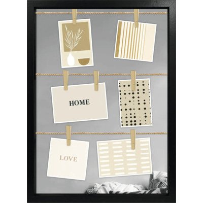 Fotorámeček černý s 9 kolíčky 38x52 cm – Hledejceny.cz