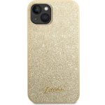 Pouzdro Guess Glitter Flakes Metal Logo iPhone 14 Plus - zlaté – Zbozi.Blesk.cz