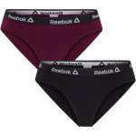 Reebok Dámské kalhotky 2 kusy černá červená – Zboží Dáma