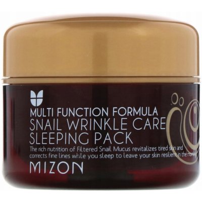 Mizon Snail Wrinkle Care Sleeping Pack zpevňující noční pleťová maska 80 ml