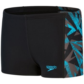 Speedo Hyper Boom Panel Aquashort Boy Black/Bolt/Dove Grey