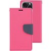 Pouzdro a kryt na mobilní telefon Apple Mercury na iPhone 15 Pro - Mercury, Fancy Diary HotPink/Navy