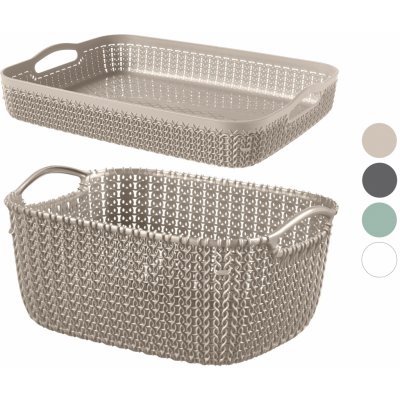 CURVER 226391 Košík KNIT 8L - krémový (03674-X64) – Zboží Dáma