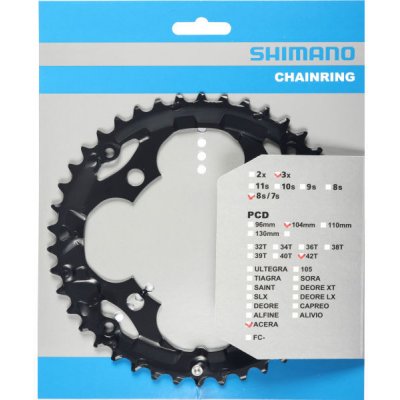Převodník 42z Shimano M361 Acera – Zboží Dáma