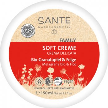 Sante Family Soft krém Bio granátové jablko & Fík 150 ml