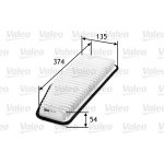 Vzduchový filtr VALEO 585240 – Hledejceny.cz