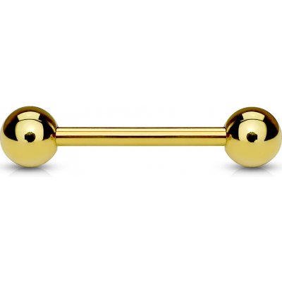 Šperky4U pozlacený piercing do jazyka PJ01056-16145 – Zboží Mobilmania