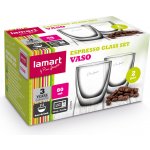 Lamart LT9009 Sada sklenic Vaso na espresso 2 ks 80 ml – Hledejceny.cz