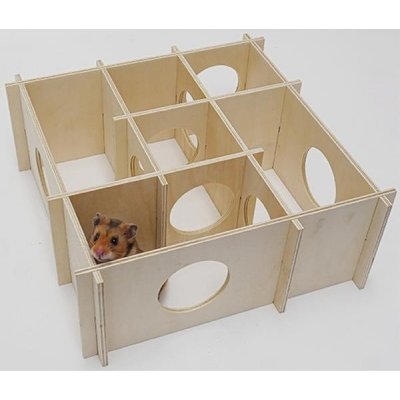 Rosewood Bludiště pro křečky dřevo 30 x 30 x 12 cm – Zbozi.Blesk.cz