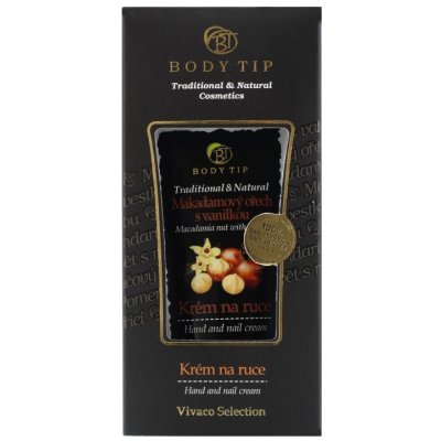 Vivaco Body Tip Makadamový ořech s vanilkou krém na ruce 75 ml