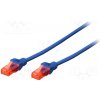 síťový kabel Digitus DK-1512-0025/B Patch UTP, CAT 5e, AWG 26/7, 0,25m, modrý