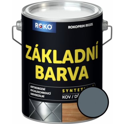 Rokospol Rokoprim základní barva RK 101 šedá, Objem: 3,2L – Hledejceny.cz