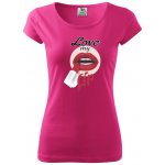 Love my lip Pure dámské triko Purpurová – Zboží Mobilmania