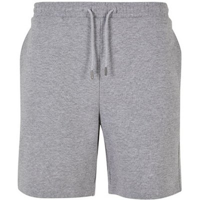 Build Your Brand pánské bavlněné šortky BY251 Heather Grey