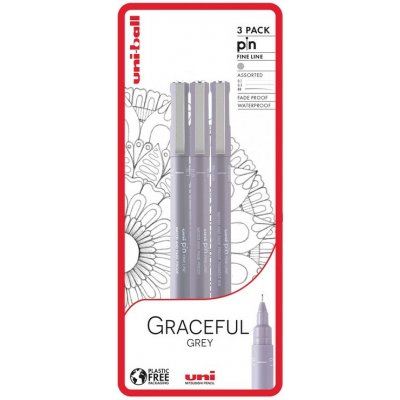 Linery UNI PIN fine, 3 ks Graceful Grey – Hledejceny.cz