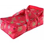Teddies Korbička přenosná pro panenky látka 21x40x18cm v sáčku – Hledejceny.cz