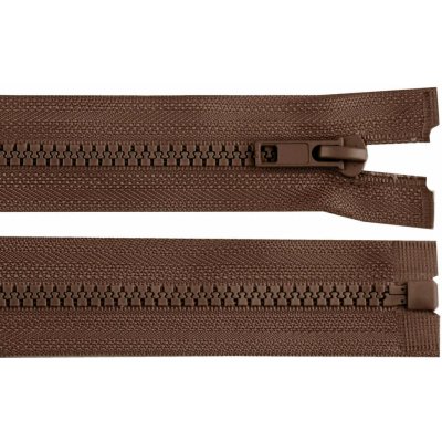 Zip kostěný dělitelný No 5 - bundový barva 304 hnědá čokoládová délka 75 cm – Hledejceny.cz