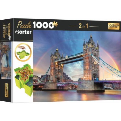 Trefl s třídičem 2v1 Tower Bridge Londýn 1000 dílků – Zboží Mobilmania