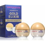 Dermacol Gold Elixir Omlazující kaviárový denní krém SPF10 50 ml + Omlazující kaviárový noční krém 50 ml + Omlazující maska s kaviárem 2 x 8 g dárková sada – Zboží Dáma
