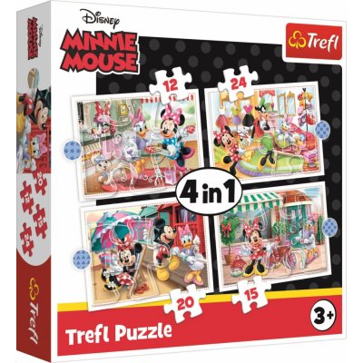 TREFL Minnie s přáteli 4v1 12,15,20,24 dílků – Zboží Mobilmania