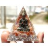 Jezírková dekorace Orgonitová energetická pyramida B2-5cm