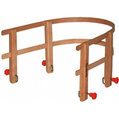 Drewmax opěrka na sáně z masivní borovice AD302 35 x 38 x 17 cm – Zboží Dáma