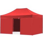 JAKS Boční stěna s dveřmi červená 4,5 m – Sleviste.cz