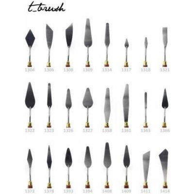 Umělecké malířské špachtle (T-brush) Velikost 1366 – Zboží Mobilmania