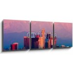 Obraz 3D třídílný - 150 x 50 cm - Los Angeles at sunset Los Angeles při západu slunce – Hledejceny.cz