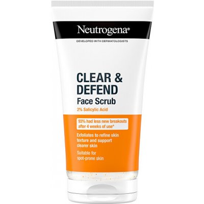 Neutrogena Vyhlazující peeling Clear & Defend 150 ml – Zboží Dáma