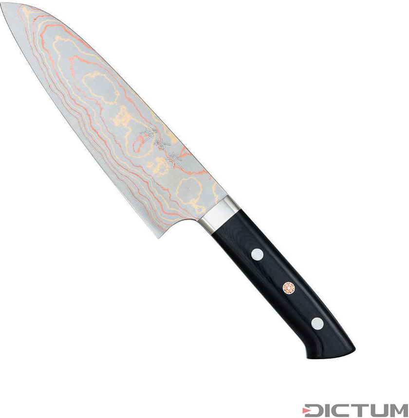 Dictum Japonský nůž Saji Rainbow Hocho Santoku All Purpose Knife 180 mm