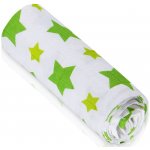 T-TOMI Bambusová osuška green stars / zelené hvězdičky – Zboží Dáma