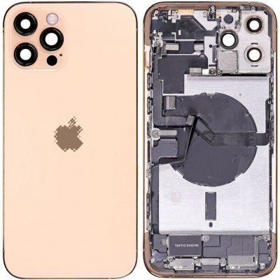 Kryt Apple iPhone 12 Pro Max Zadní Housing s Malými Díly zlatý – Zboží Živě