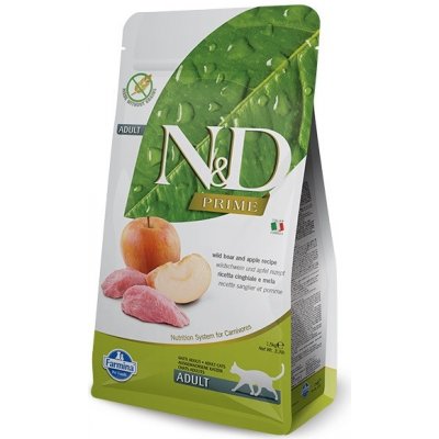 N&D PRIME CAT Adult Boar & Apple 4 x 1,5 kg – Zboží Mobilmania