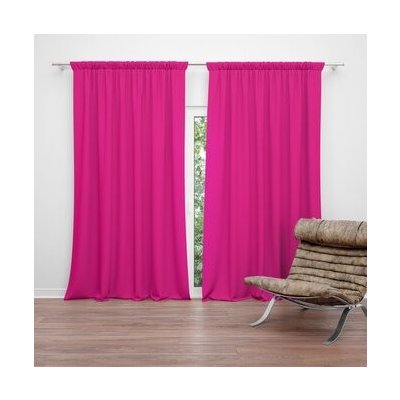 Sablio Závěs Sytě růžová: 2ks 140x250cm – Hledejceny.cz