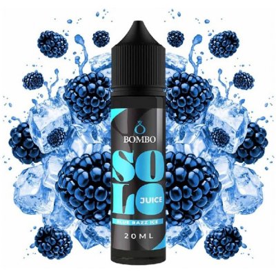 Bombo Solo Juice Blue Razz Ice S & V 20 ml – Sleviste.cz