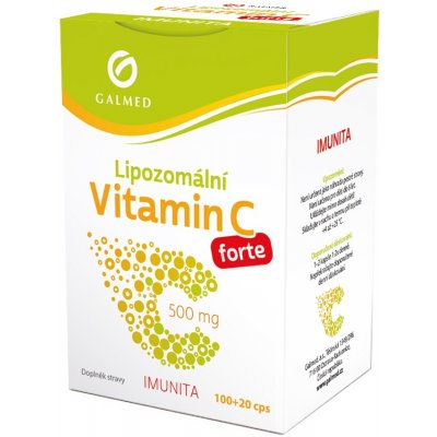 Galmed Vitamín C lipozomál.Forte 500 mg 100+20 kapslí – Hledejceny.cz