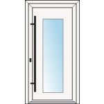 OknaDvereNaMiru.cz Vchodové dveře INOX 1416 ořech 90 x 210 cm – Zboží Mobilmania