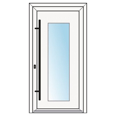 OknaDvereNaMiru.cz Vchodové dveře INOX 1416 ořech 90 x 210 cm – Zboží Mobilmania