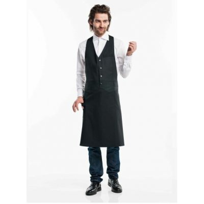 Chaud Devant Kuchářská zástěra s náprsenkou Apron Barista Black černá – Hledejceny.cz