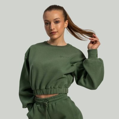 Strix dámská mikina Lunar Cropped Cedar Green – Zboží Mobilmania