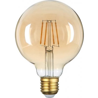 Optonica LED Žárovka E27 G95 Golden Glass 4W Teplá bílá – Zboží Živě