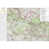 Nástěnné mapy Liberecký kraj - nástěnná mapa 113 x 83 cm, lamino + stříbrný hliníkový rám