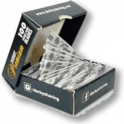 Derby Premium poloviční žiletky 100 ks – Zboží Mobilmania