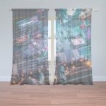 Sablio Záclony Pohled z výšky: 2ks 150x250cm – Hledejceny.cz