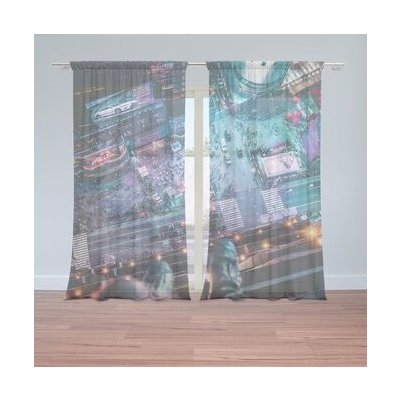 Sablio Záclony Pohled z výšky: 2ks 150x250cm – Hledejceny.cz