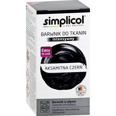Simplicol Barvivo na textil sametová černá 560 g – Zboží Mobilmania