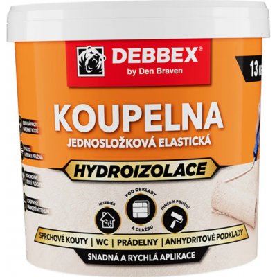 Jednosložková hydroizolace KOUPELNA, 2,5 kg kelímek medově hnědá – Hledejceny.cz
